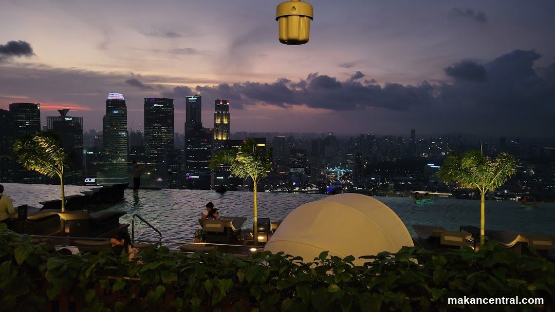Rooftop Infinity Pool at Dusk