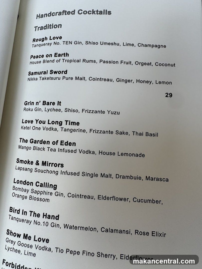 Handcrafted Cocktails