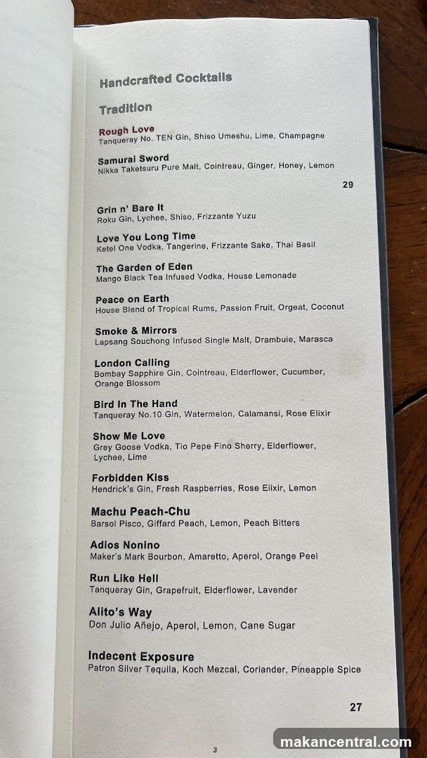Handcrafted Cocktails