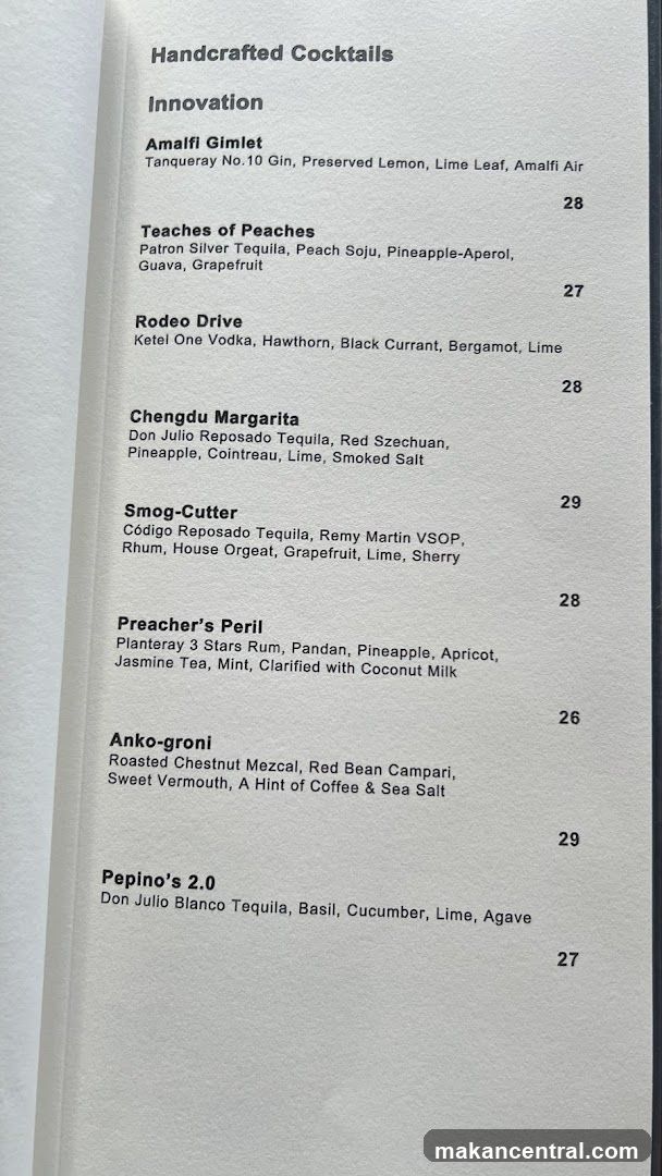 Handcrafted Cocktails
