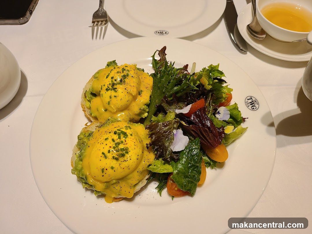 Eggs Benedict with Salad