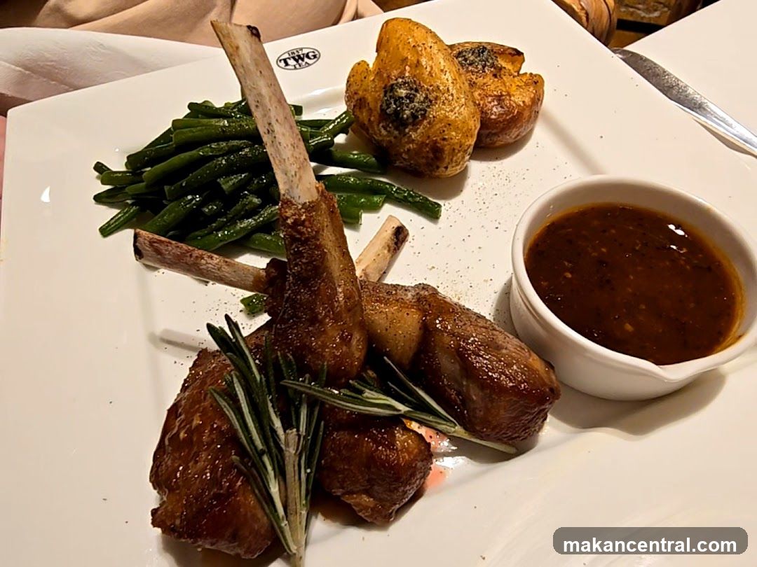 Lamb Chops with Potatoes and Green Beans