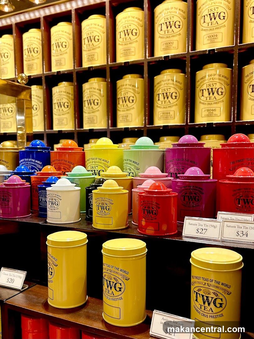 Assortment of TWG Tea Tins