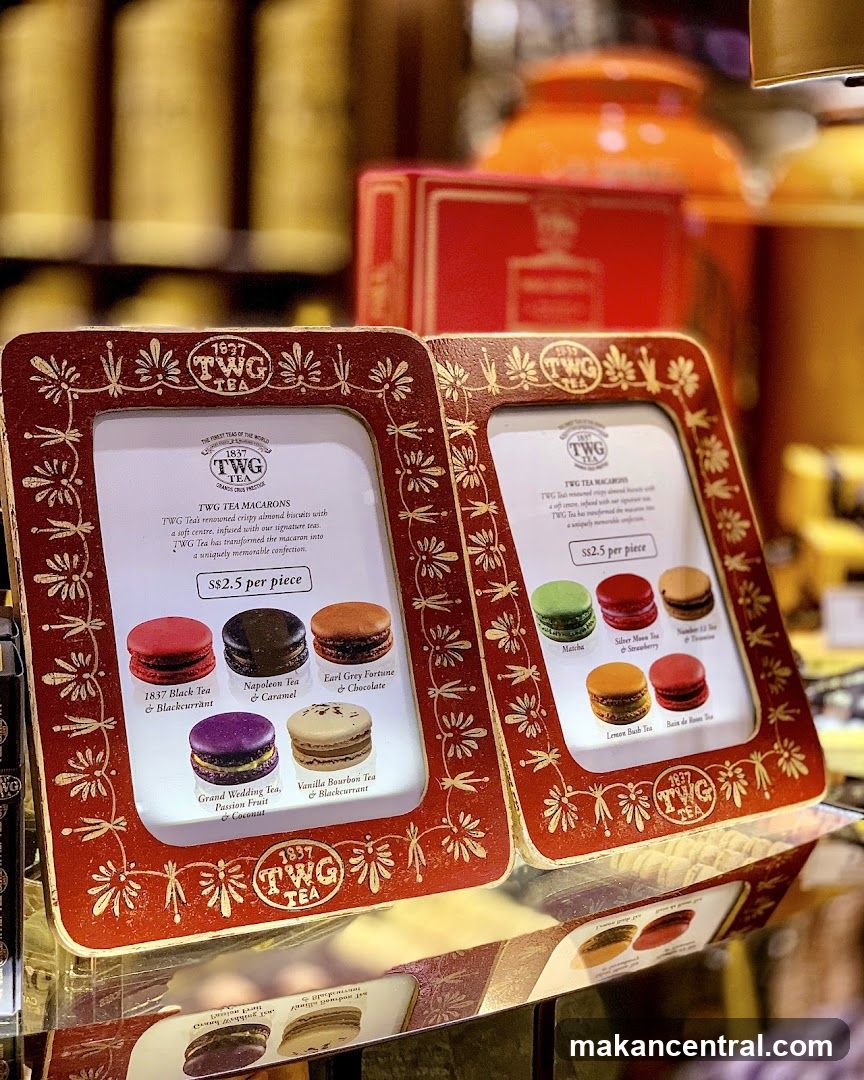 TWG Tea Macarons Display