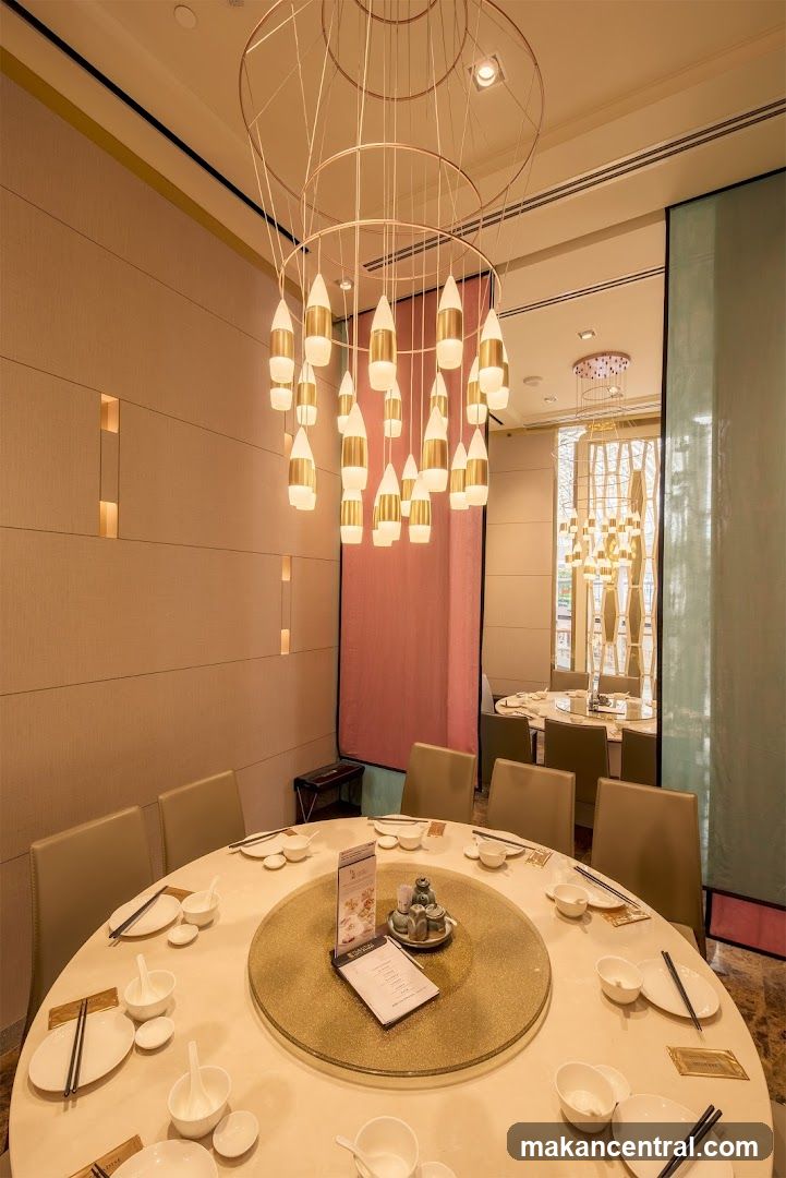 Elegant Dining Room with Round Tables