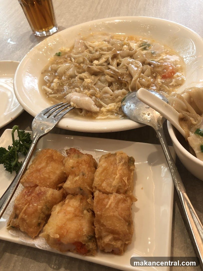Fried Rolls and Noodles