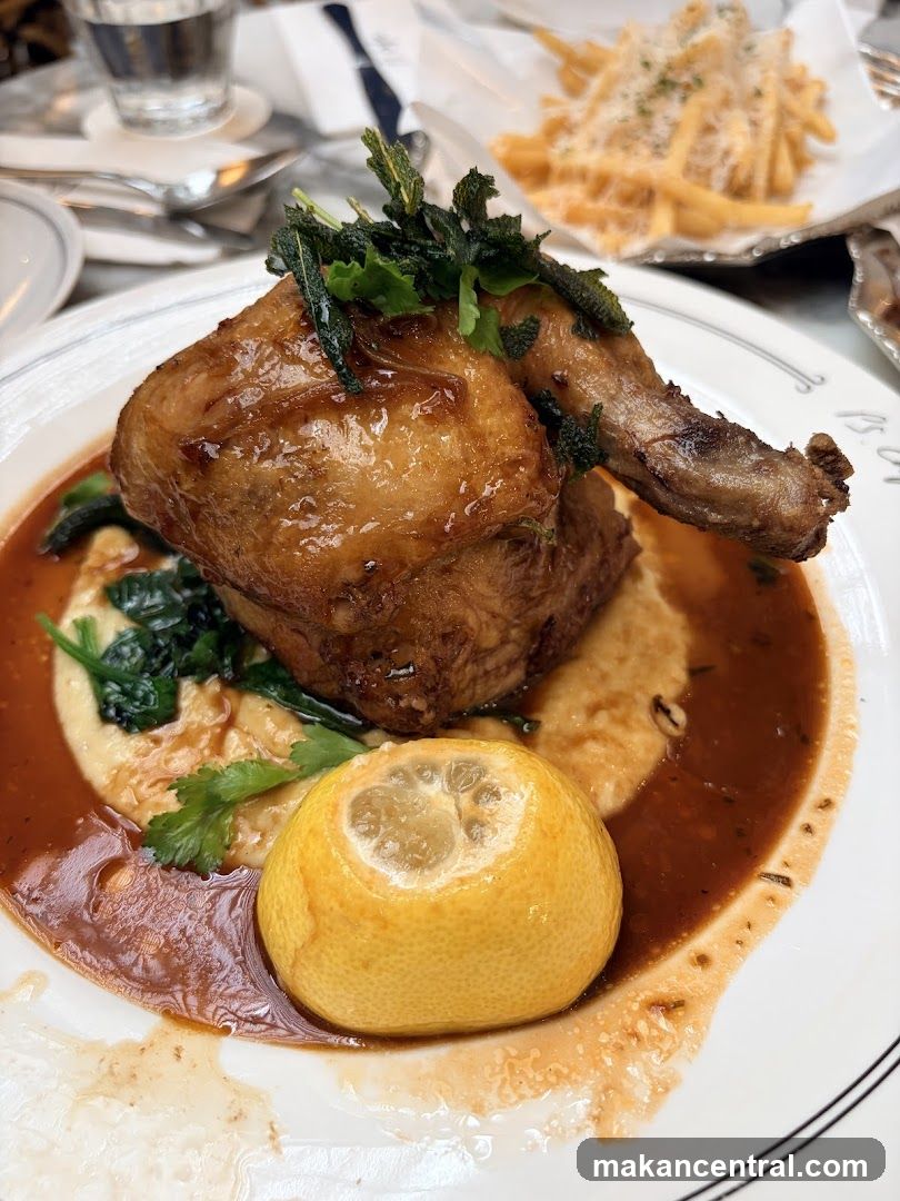 Roasted Chicken with Polenta and Lemon