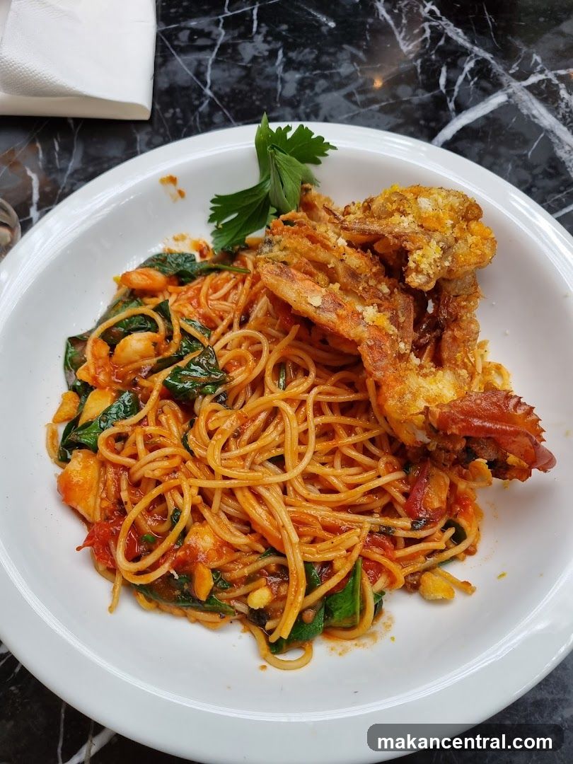 Spaghetti with Soft Shell Crab