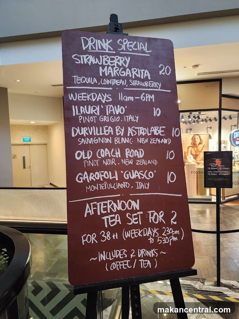Drink Specials and Afternoon Tea Set