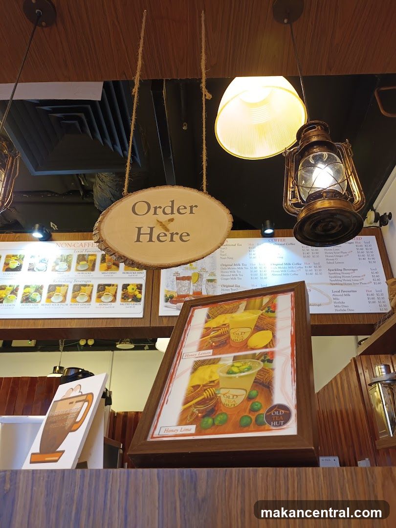 Order Here Sign and Menu Display