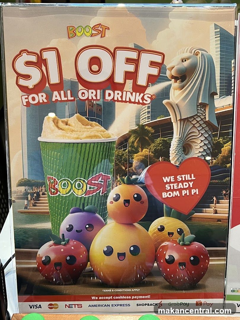 Boost $1 Off Ori Drinks Promotion