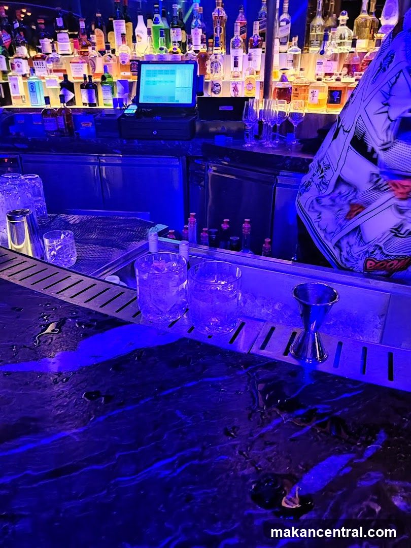 Bar Counter with Drinks