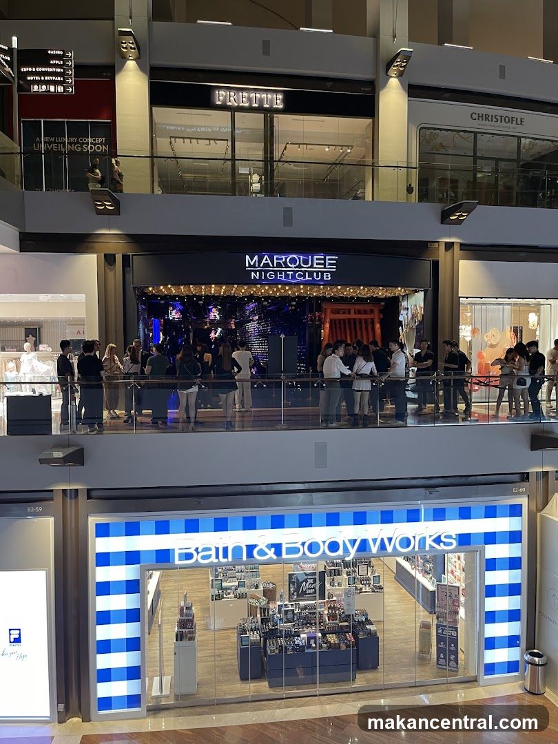 Mall Interior with Shops