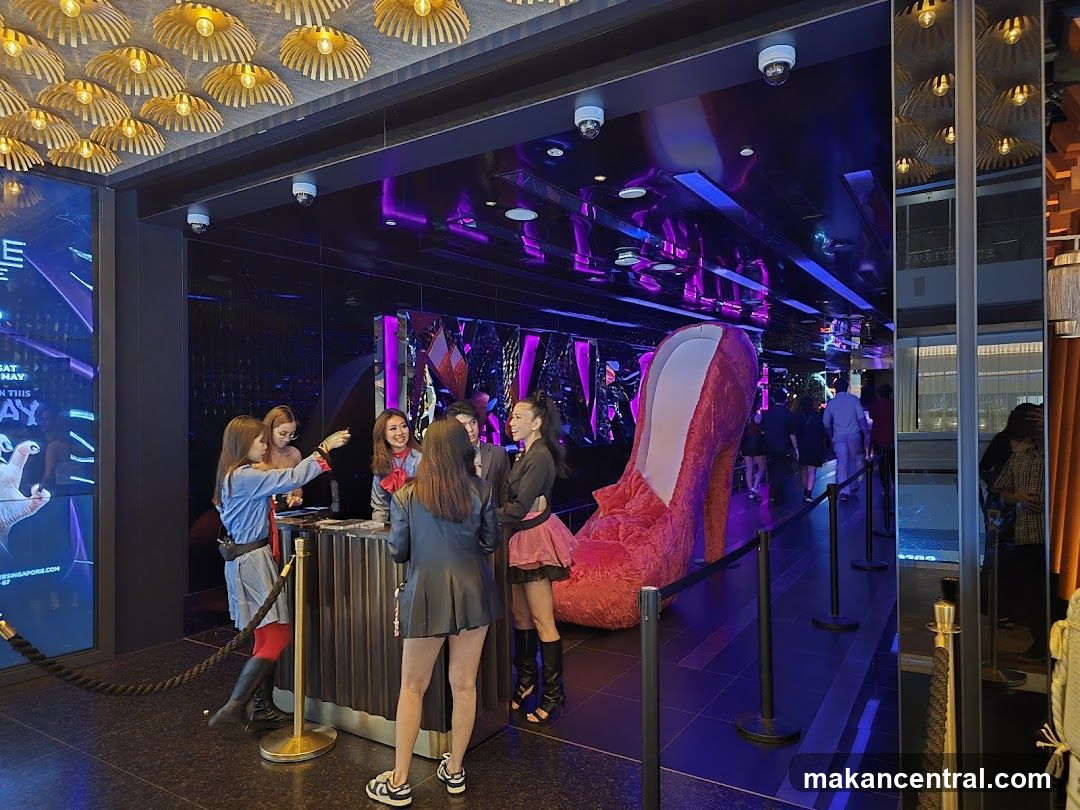 Nightclub Entrance with Giant Shoe