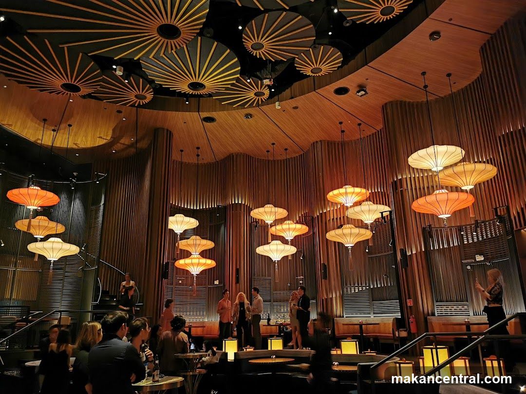 Restaurant Interior with Lanterns