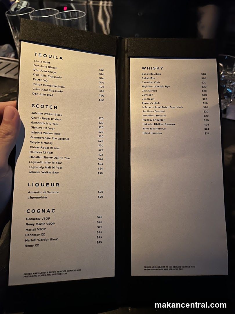 Drinks Menu