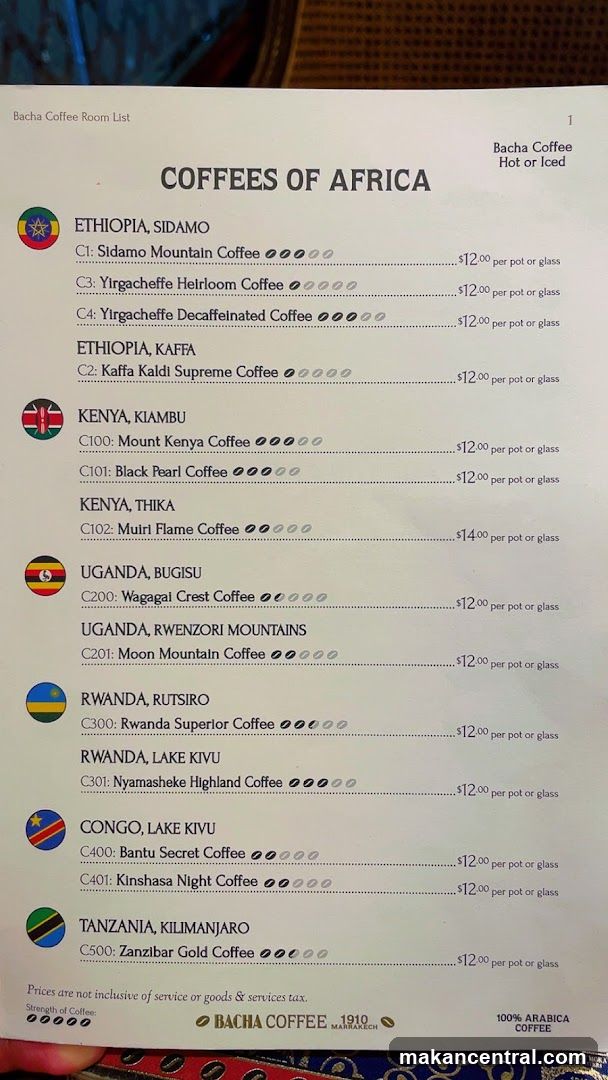 COFFEES OF AFRICA