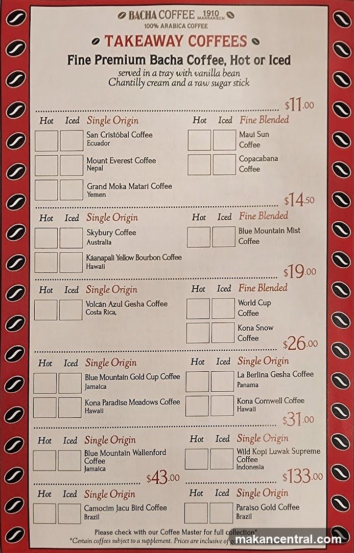 TAKEAWAY COFFEES