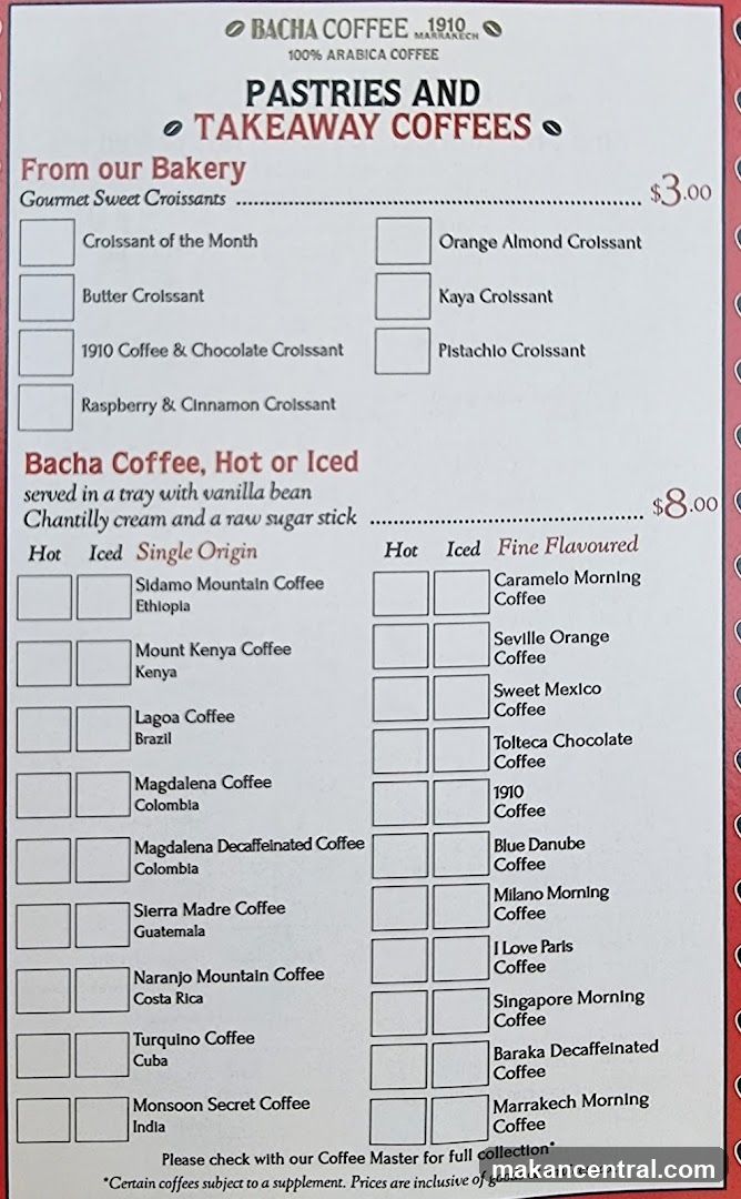 PASTRIES AND TAKEAWAY COFFEES