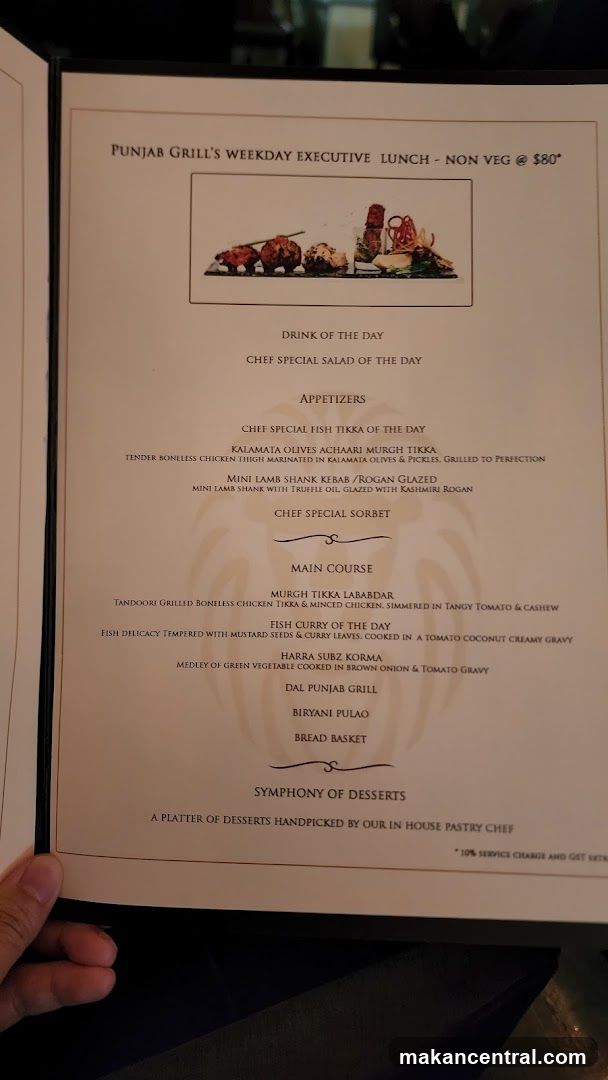 Punjab Grill's Weekday Executive Lunch - Non Veg