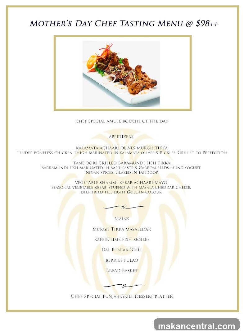 Mother's Day Chef Tasting Menu