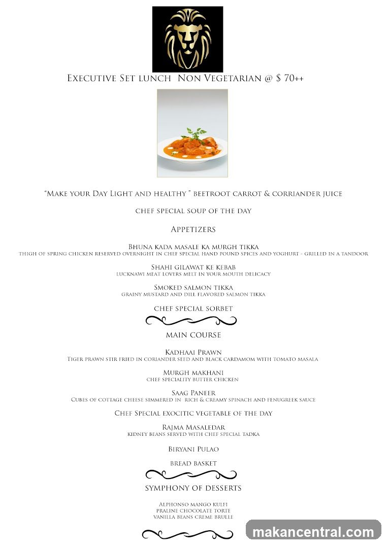 Executive Set Lunch Non Vegetarian