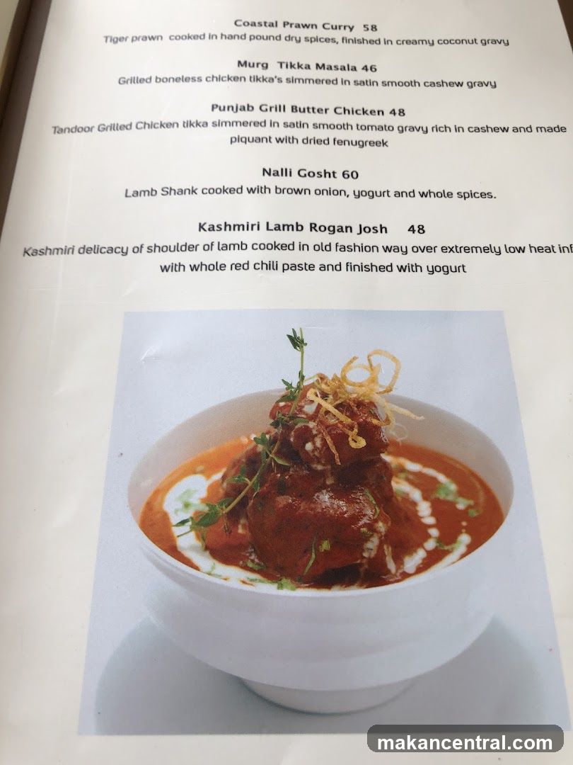 Indian Cuisine Menu