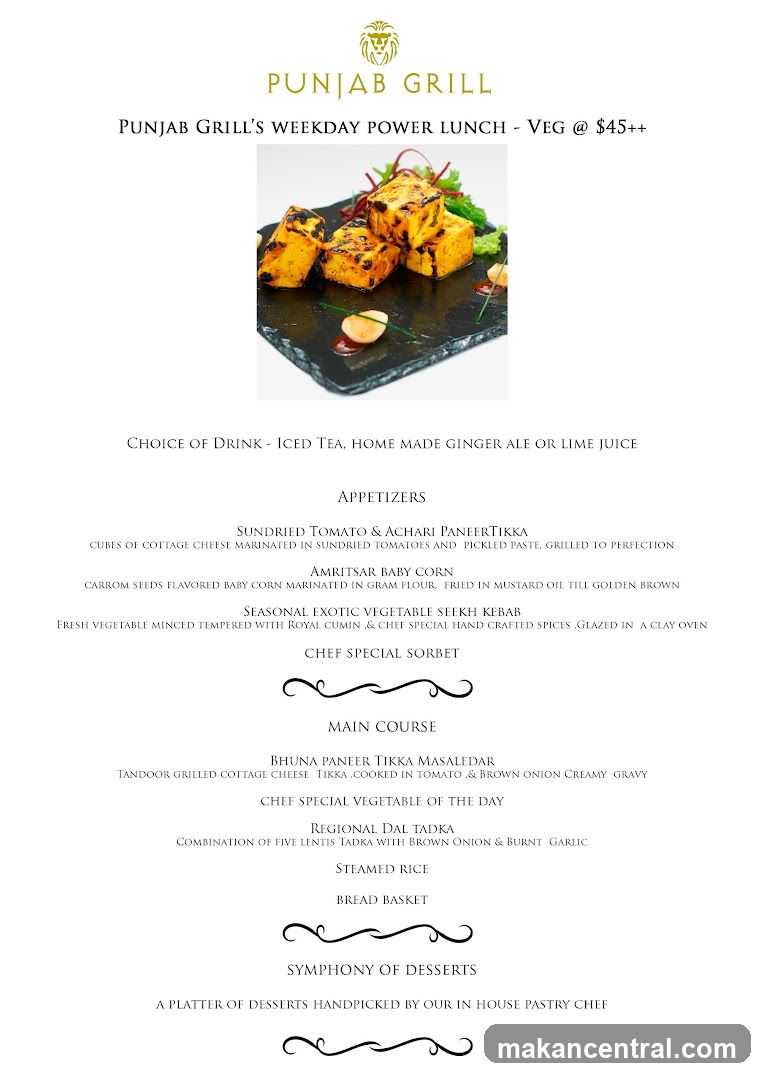 Punjab Grill's Weekday Power Lunch