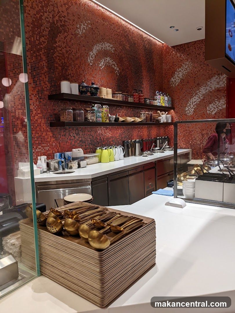 Serving Utensils and Kitchen Counter