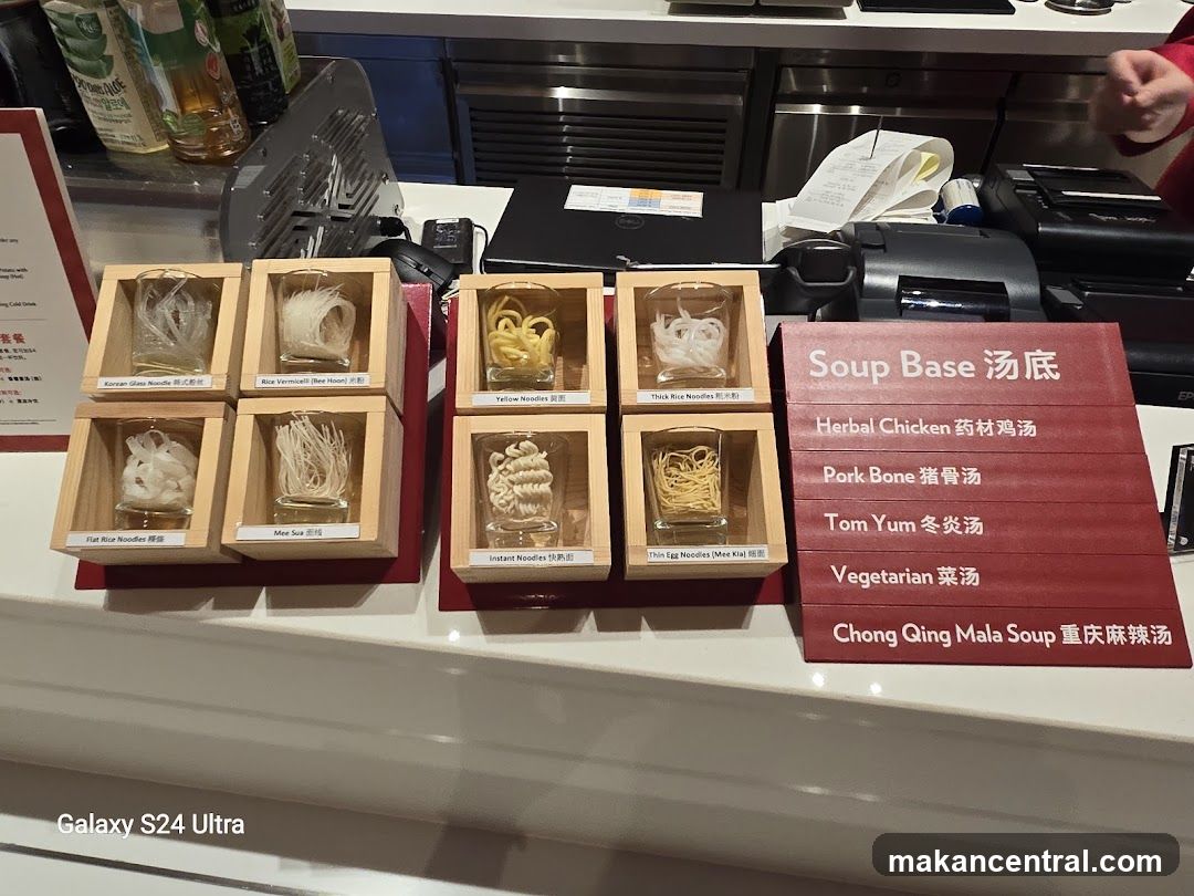 Noodle and Soup Base Display