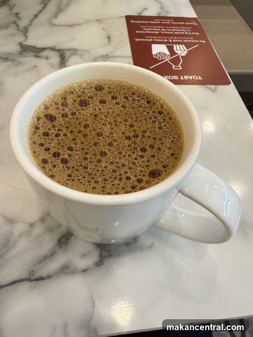 Coffee with a sign