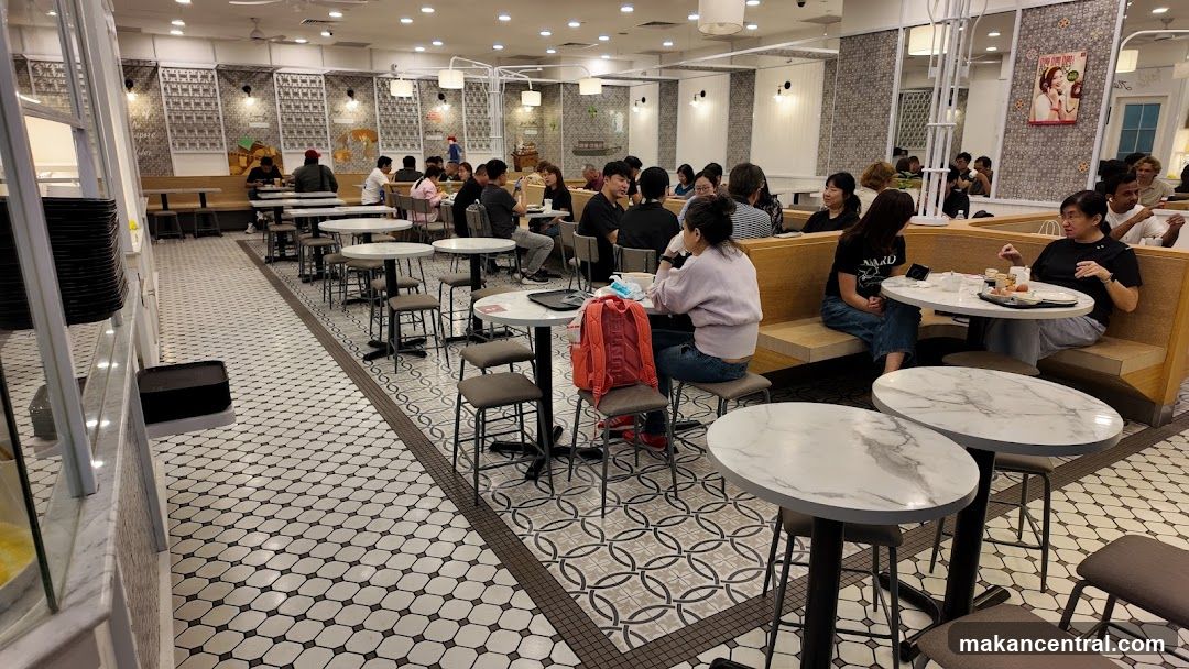 Restaurant Interior with Patrons