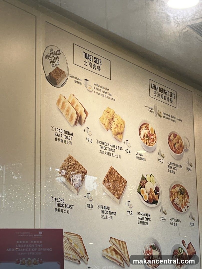 Toast Sets and Asian Delight Sets