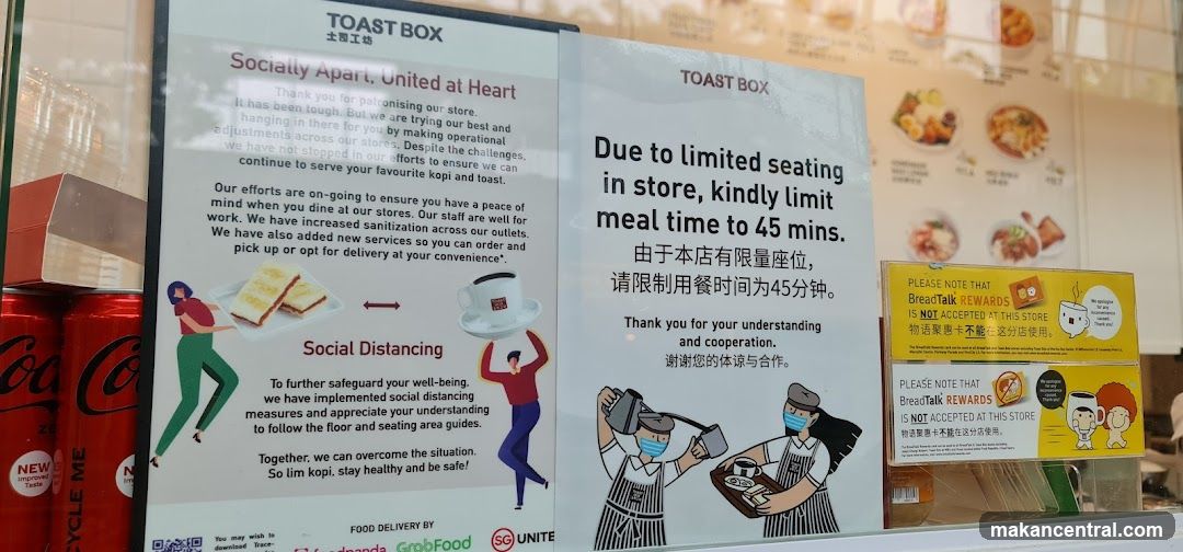 Toast Box Store Information