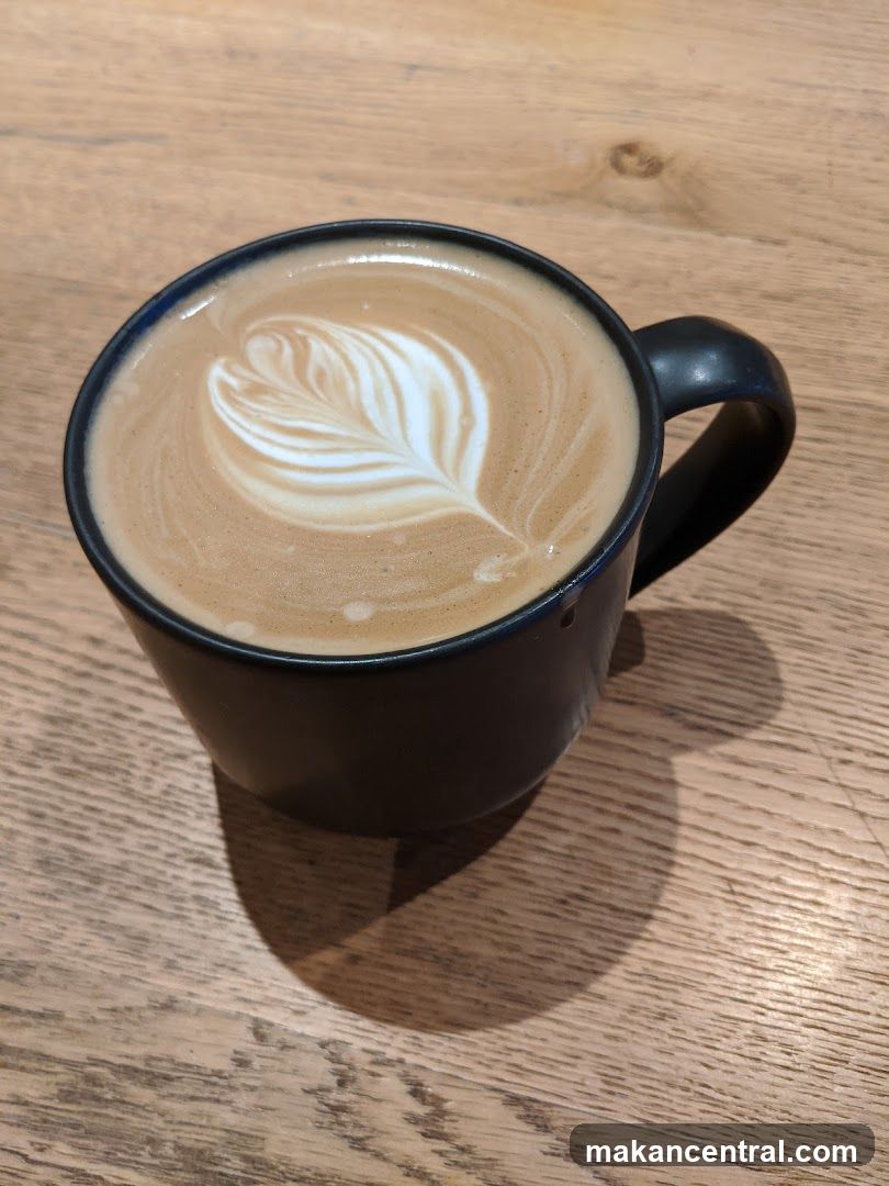 Latte with latte art