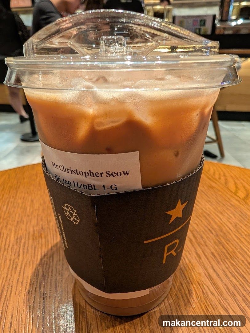 Iced Coffee with Name Label