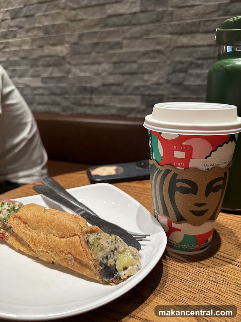 Starbucks Coffee and Sandwich