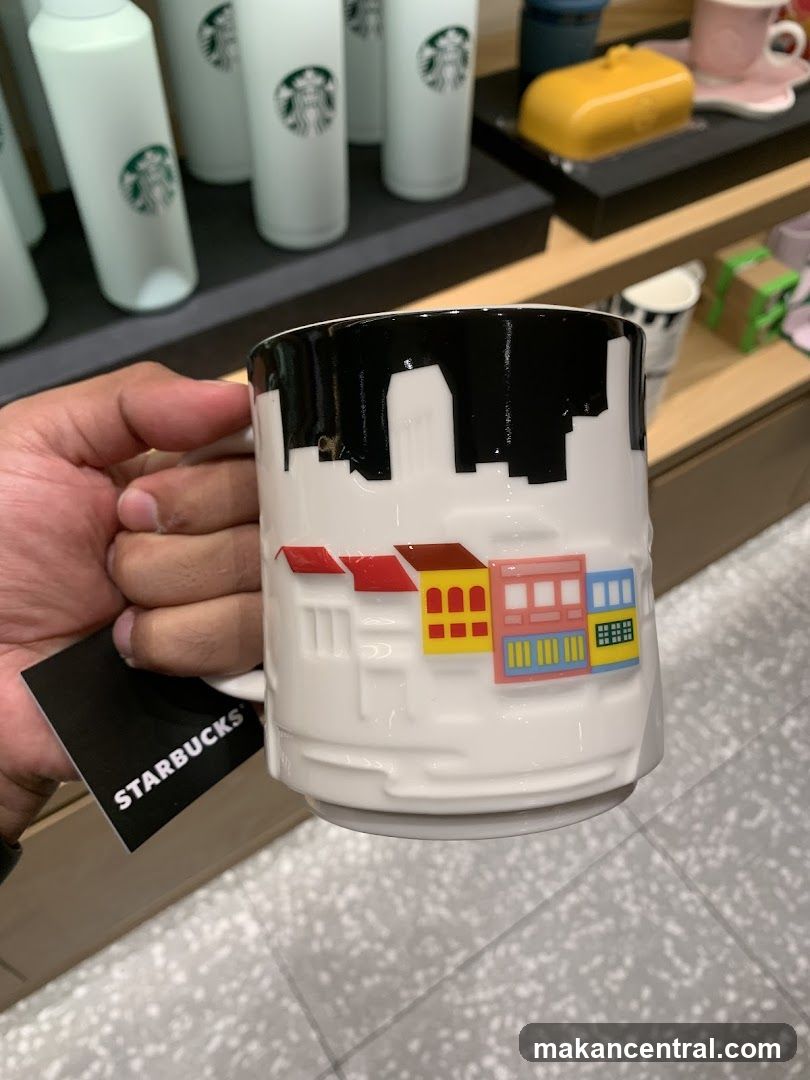 Starbucks Mug with Cityscape Design