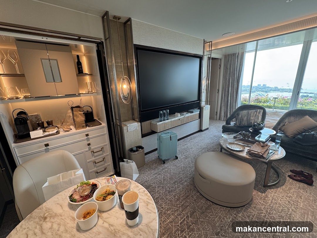 Hotel Room with Food and View