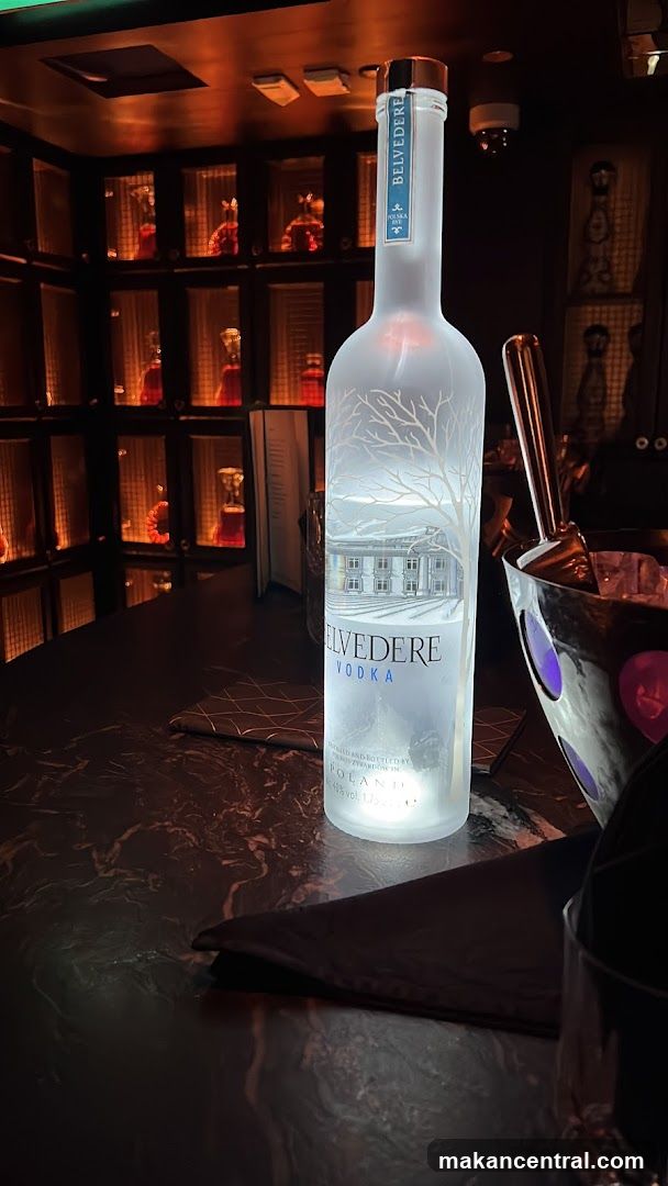 Belvedere Vodka Bottle on Bar