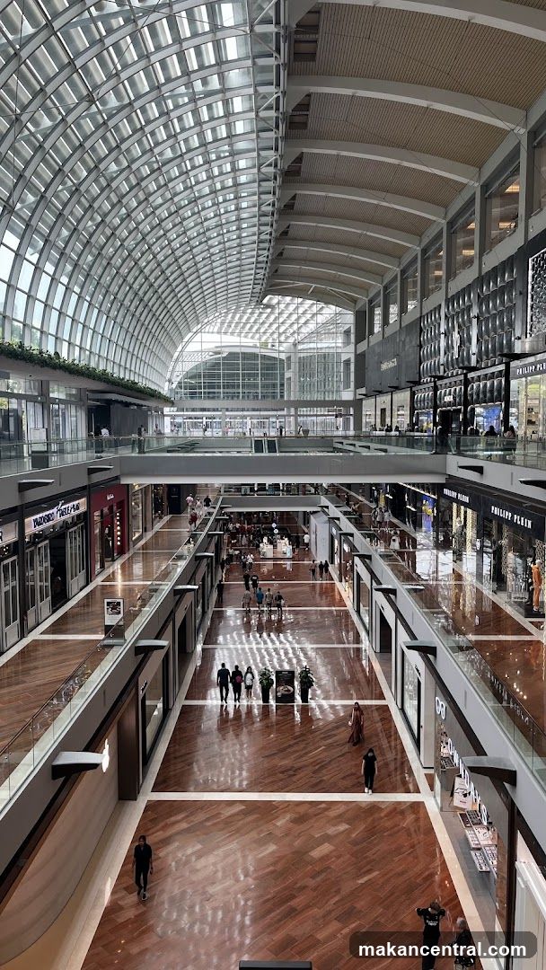 Interior of a modern shopping mall