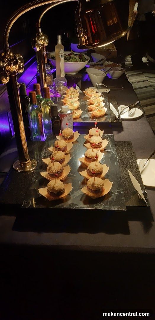 Buffet with Sliders and Appetizers