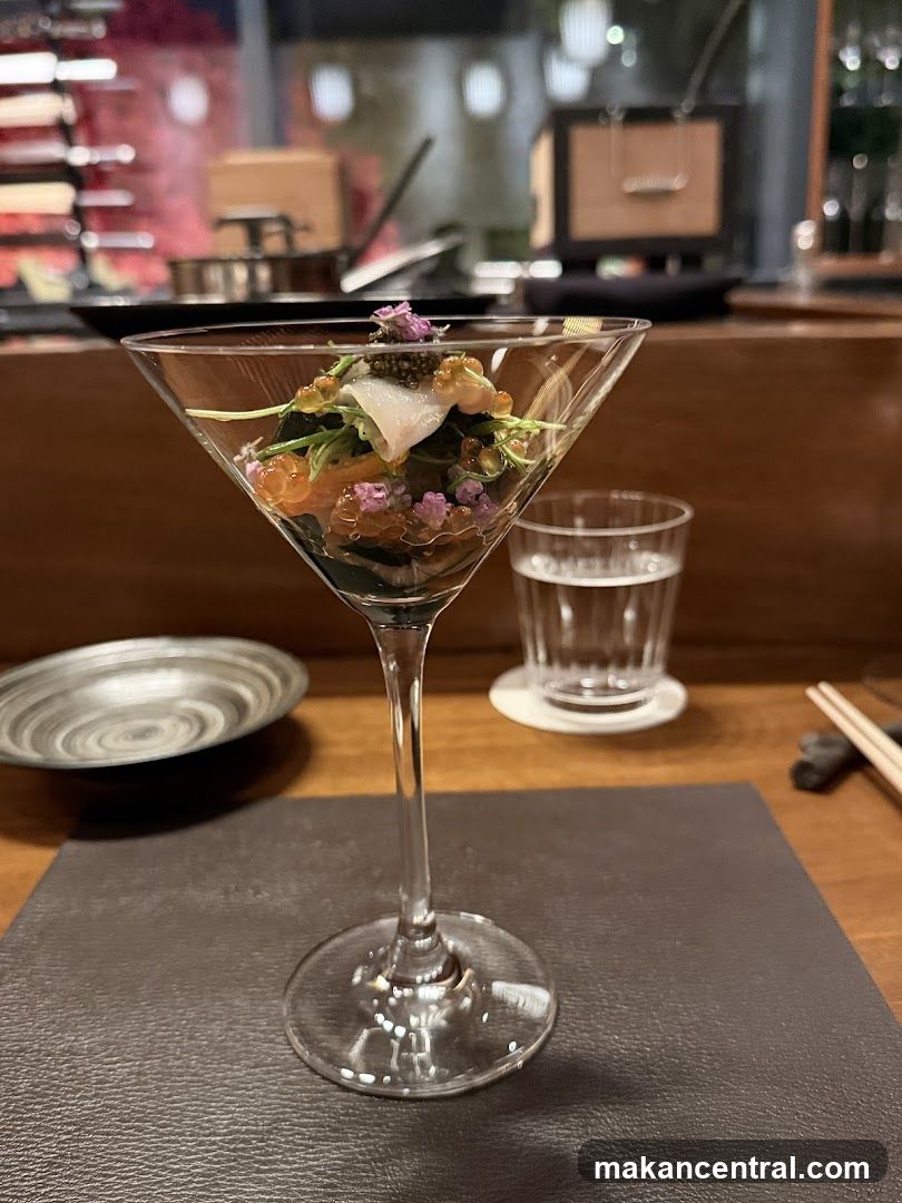 Appetizer in a Martini Glass