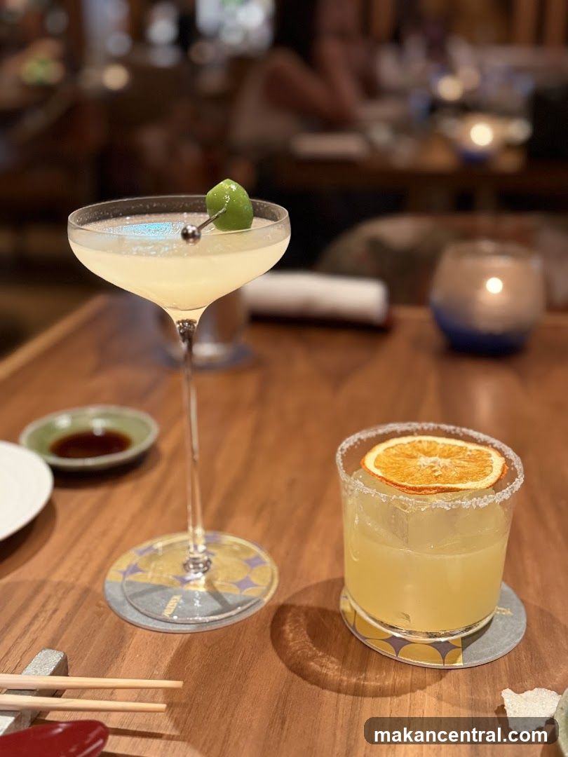 Cocktails on a Table