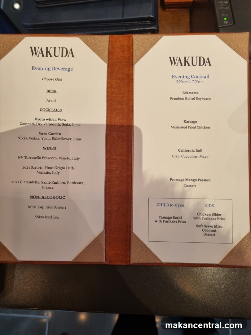 WAKUDA Menu