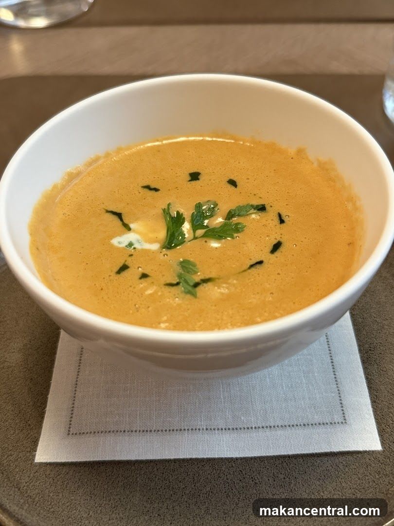 Creamy Soup with Garnish