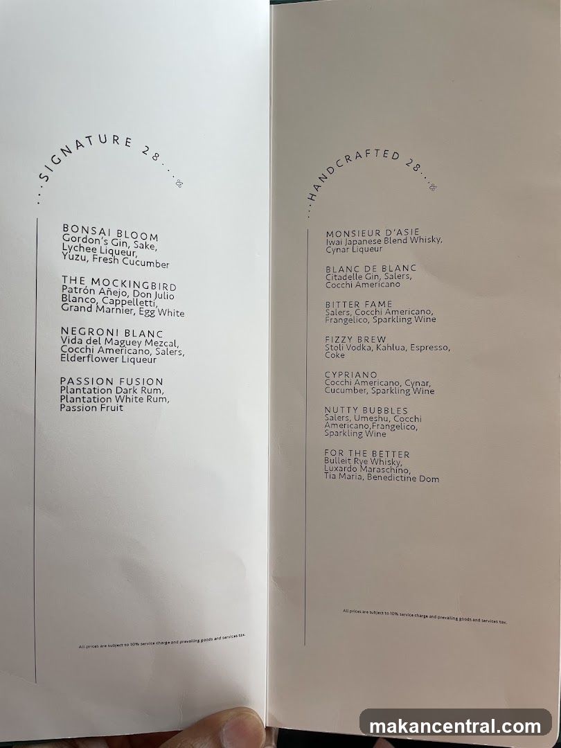Signature & Handcrafted Cocktails