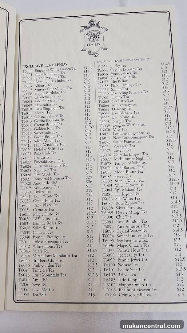 TEA LIST