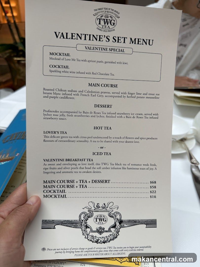 Valentine's Set Menu