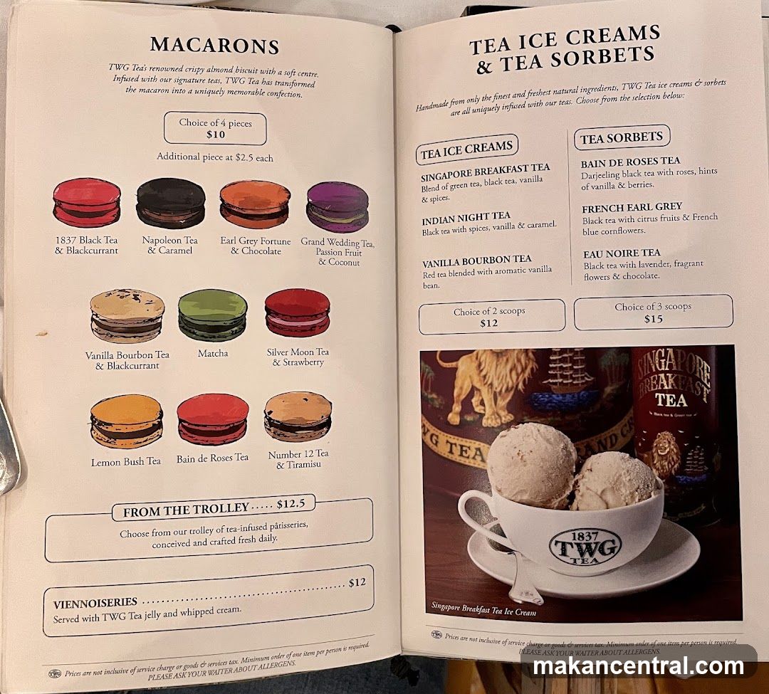 Macarons, Tea Ice Creams & Tea Sorbets